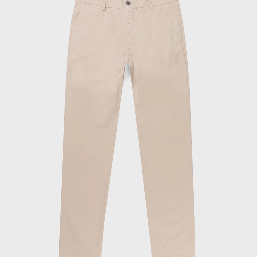 Mens Sunspel Slim Fit Chinos US 33X34 Light Stone